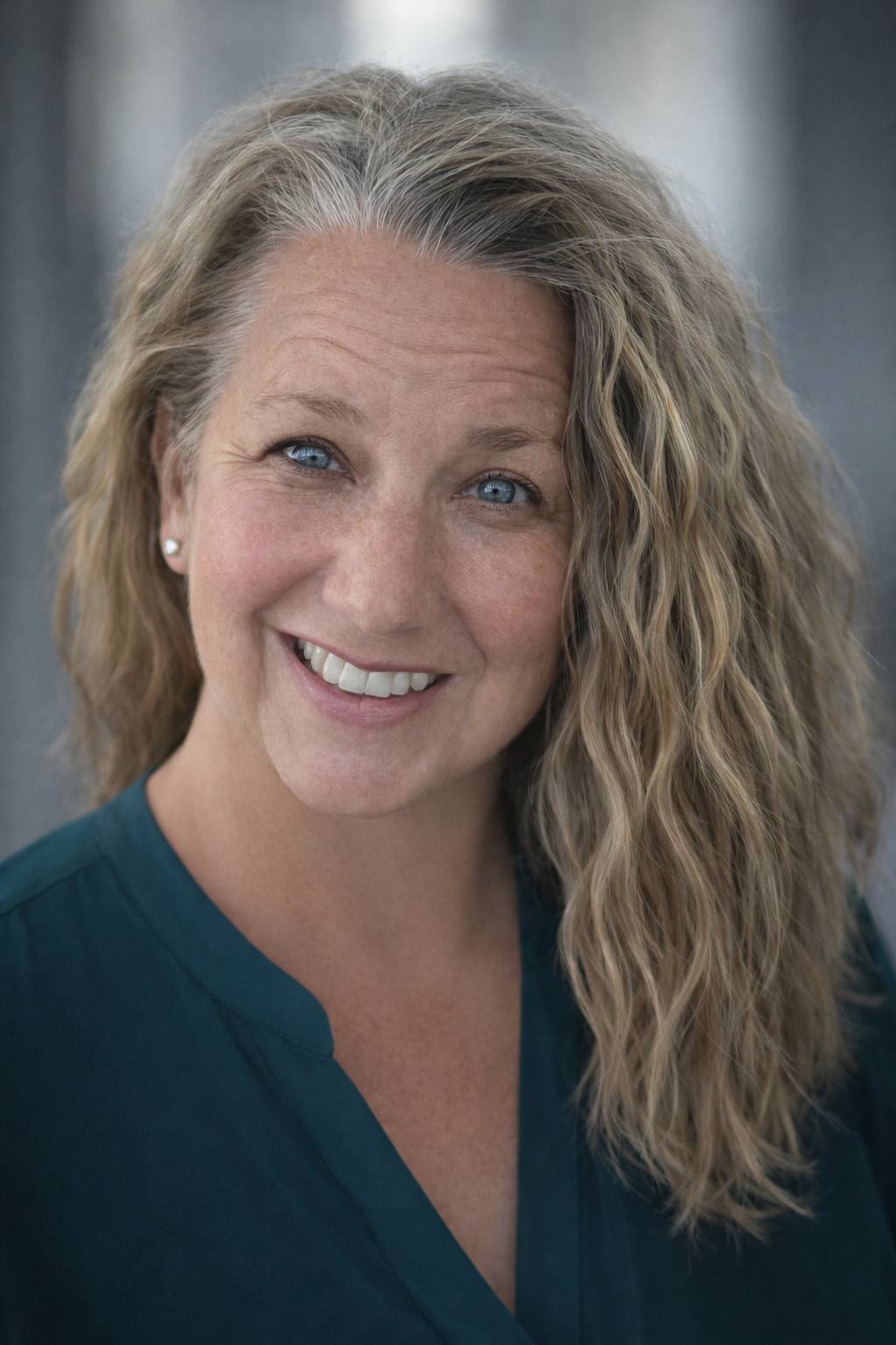 Colleen speaking at an event